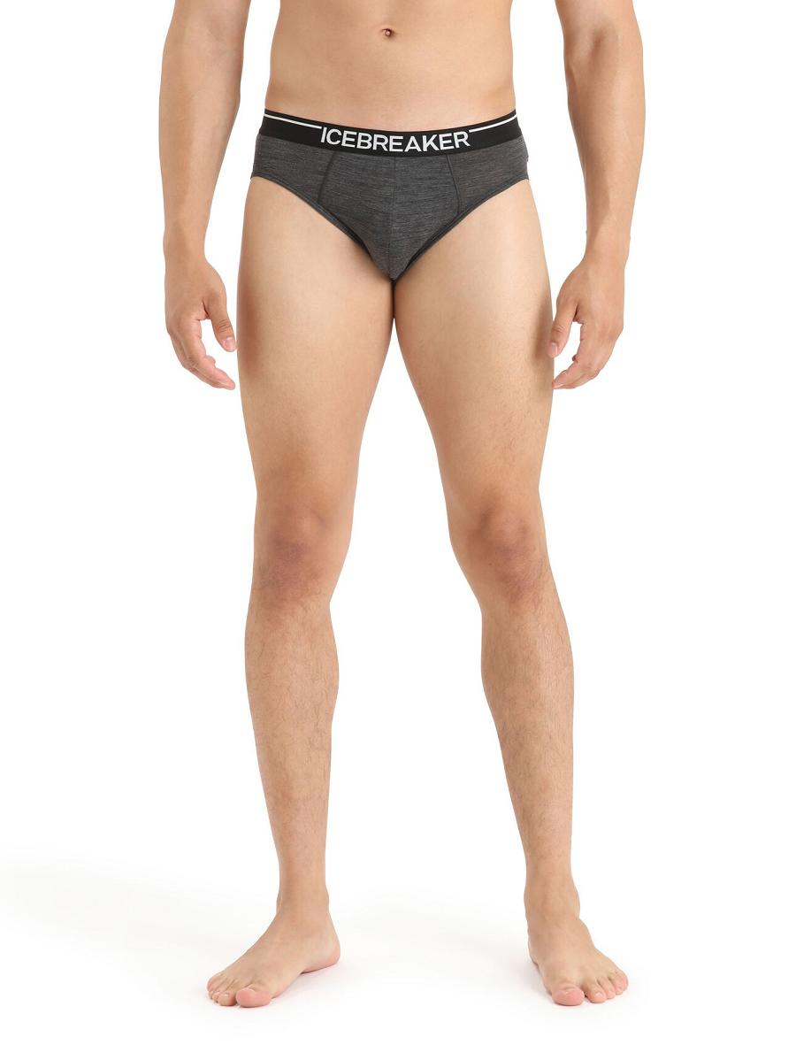 Sous Vêtement Icebreaker Merino Anatomica Briefs Homme Noir Grise | FR 1298KORI